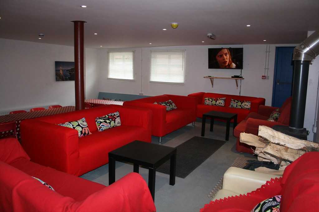Shared living space inside Ringcladdy Barn