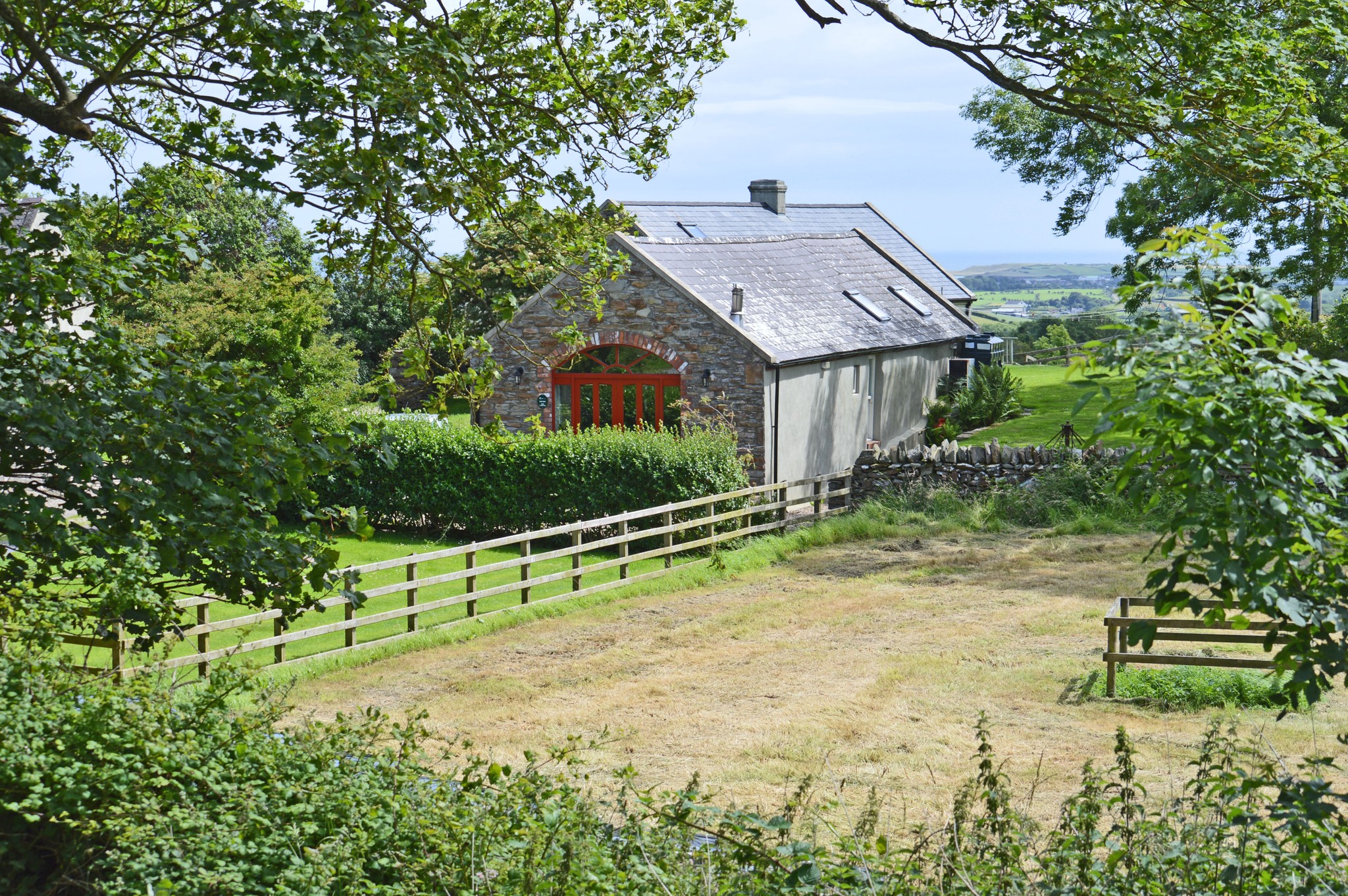 Countryside around Slievemoyle Cottages in County Down